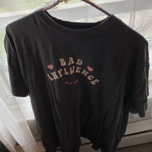 Heart print lazy oaf top